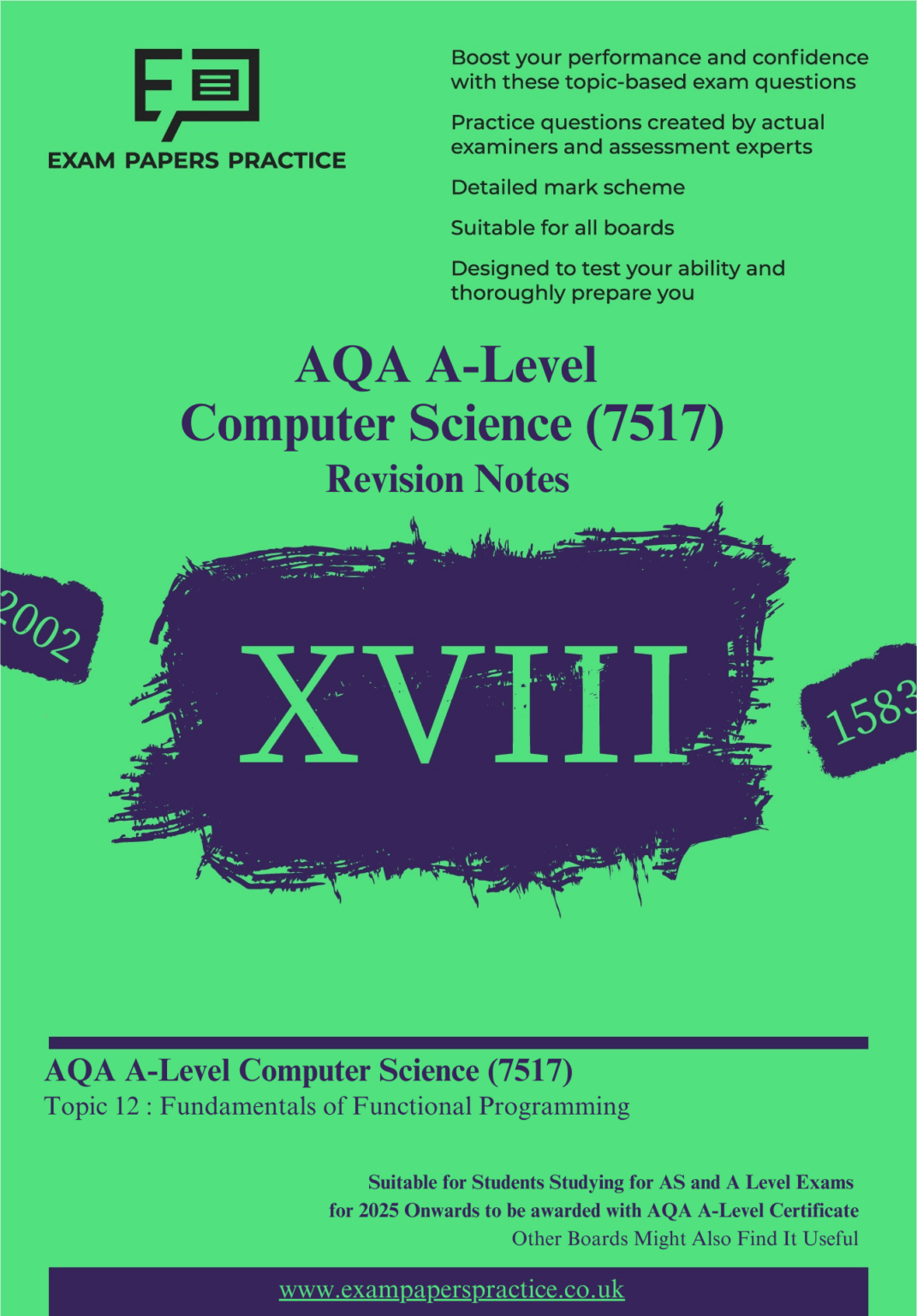 AQA A-Level Computer Science (7517) Revision Notes