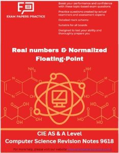 A-Level CIE Computer Science (9618) Revision Notes