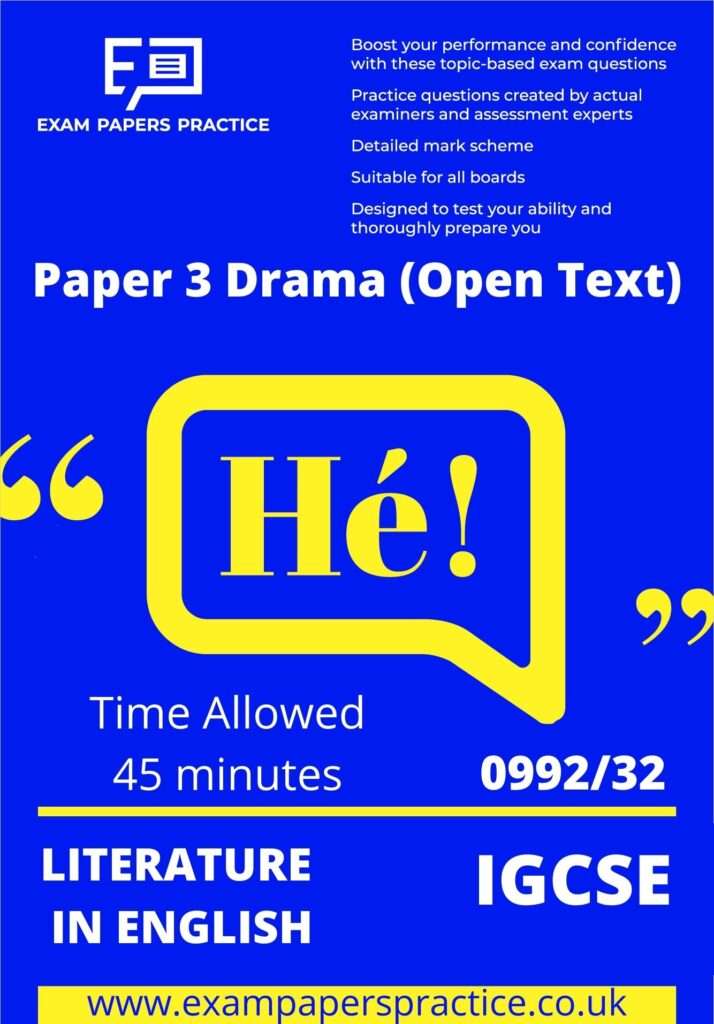 CIE IGCSE English Literature Practice Papers 0992