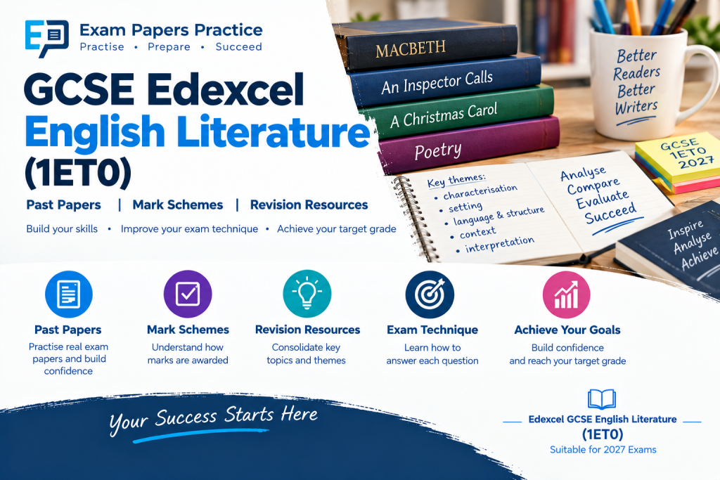 GCSE Edexcel English Literature 1ET0 past papers