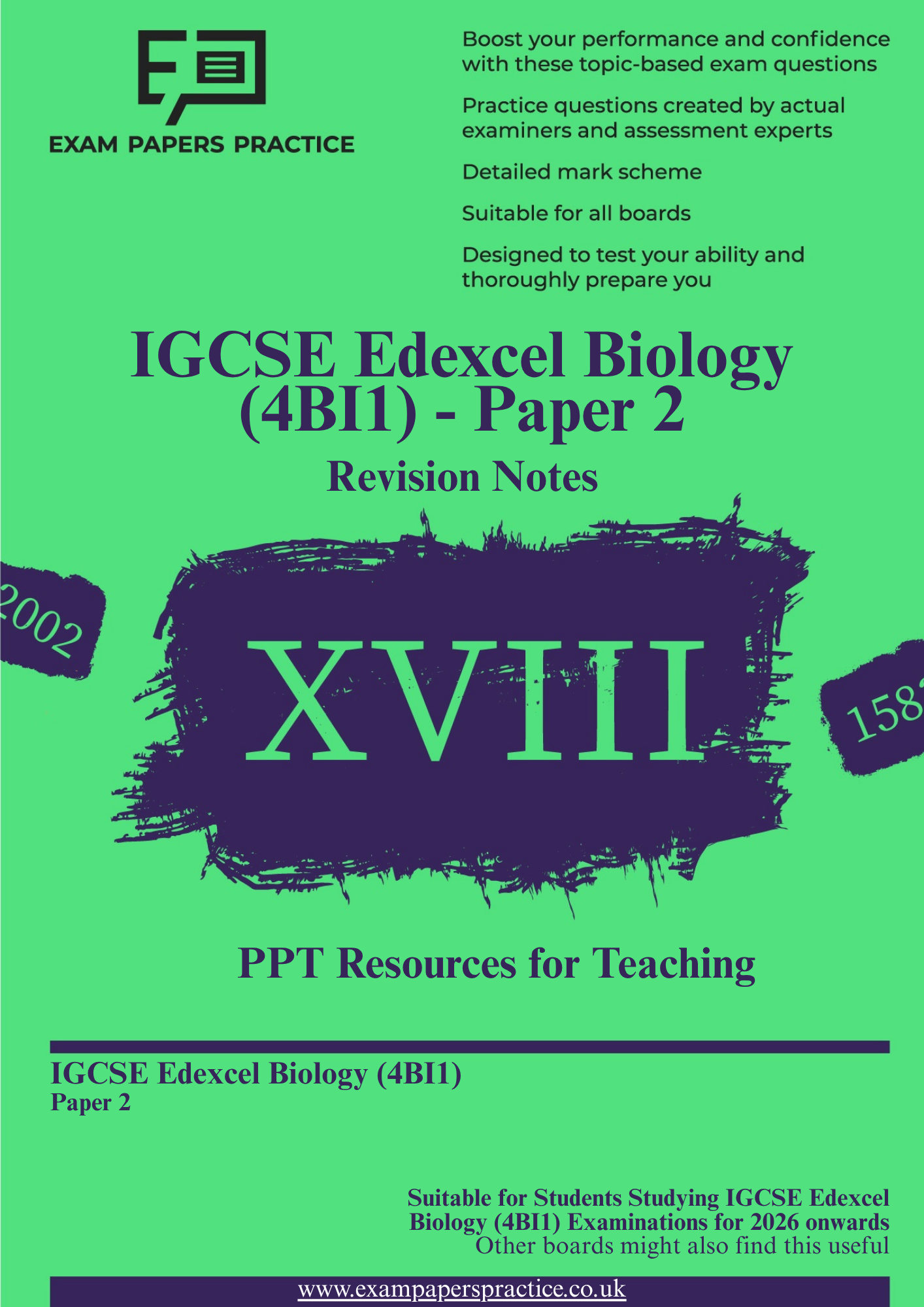 Edexcel IGCSE (9-1) Biology (4BI1) Revision Notes