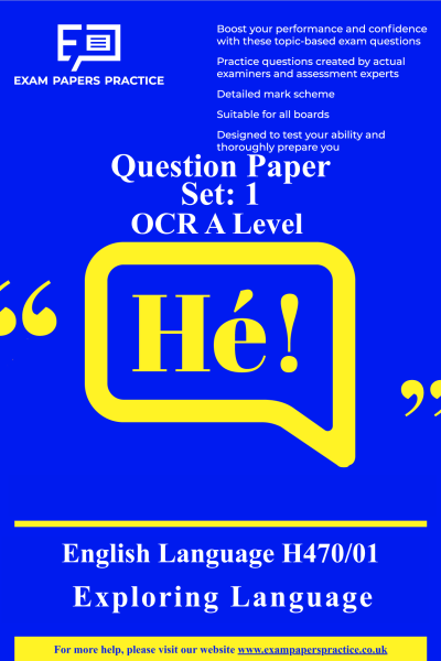 Paper 1 Set 1 Exploring Language qp