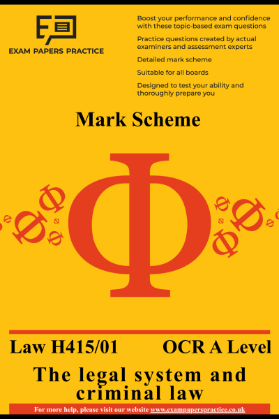 Paper 1 The legal system and criminal law ms
