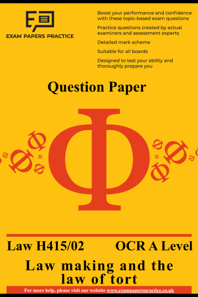 Paper 2 Law making and the law of tort qp