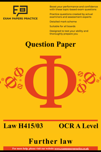 Paper 3 Further law qp