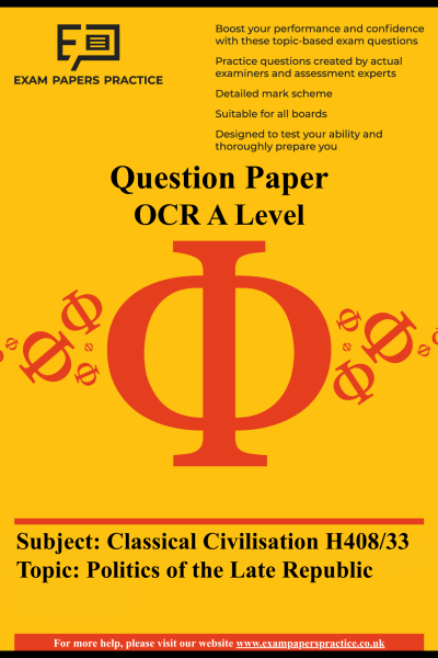 Paper 33 Politics of the Late Republic qp