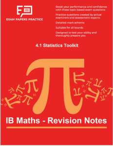 DP IB Mathematics (Analysis & Approaches) HL Revision Notes